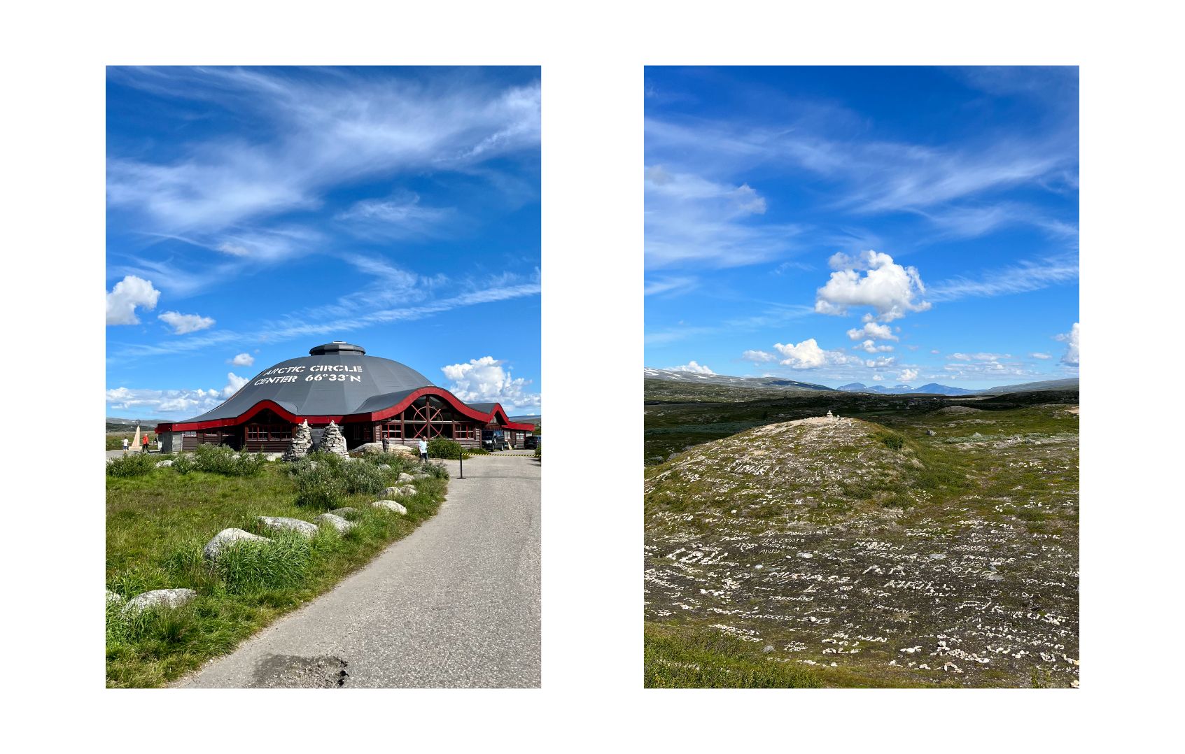 Centre du cercle polaire en Norvège