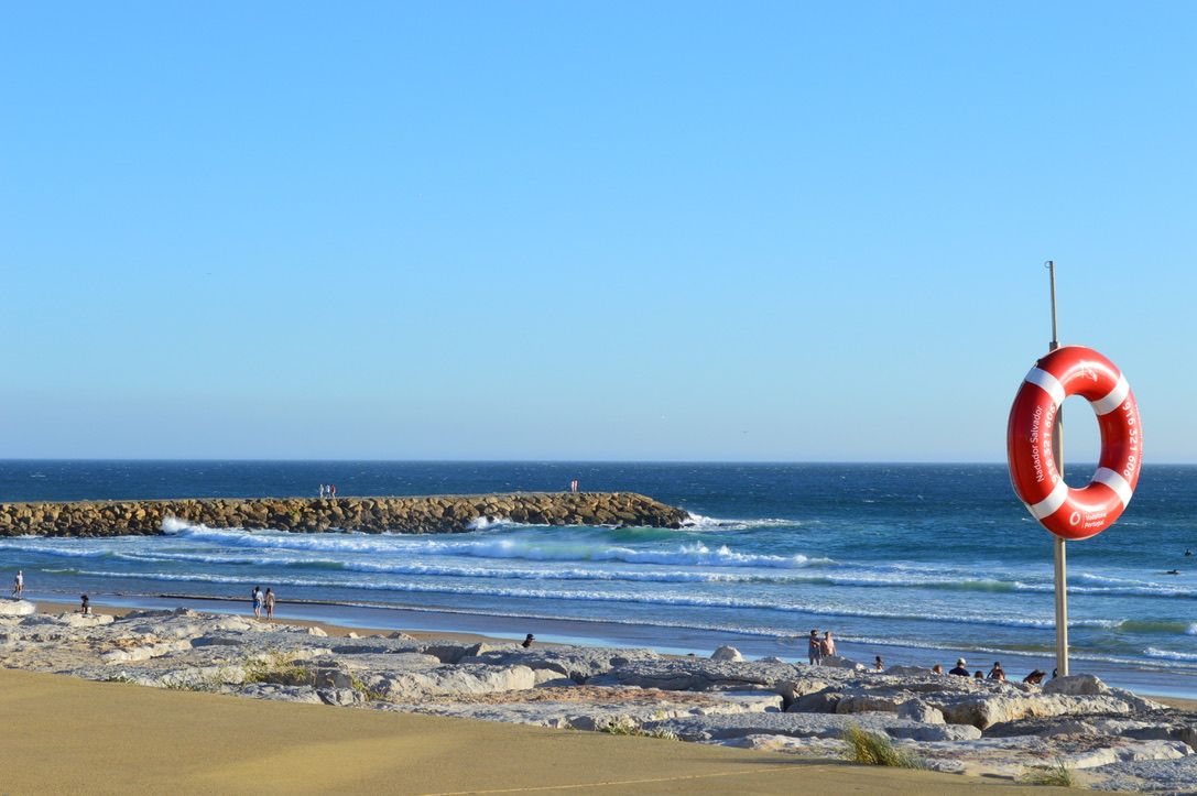 Costa de Caparica à côté de Lisbonne au Portugal