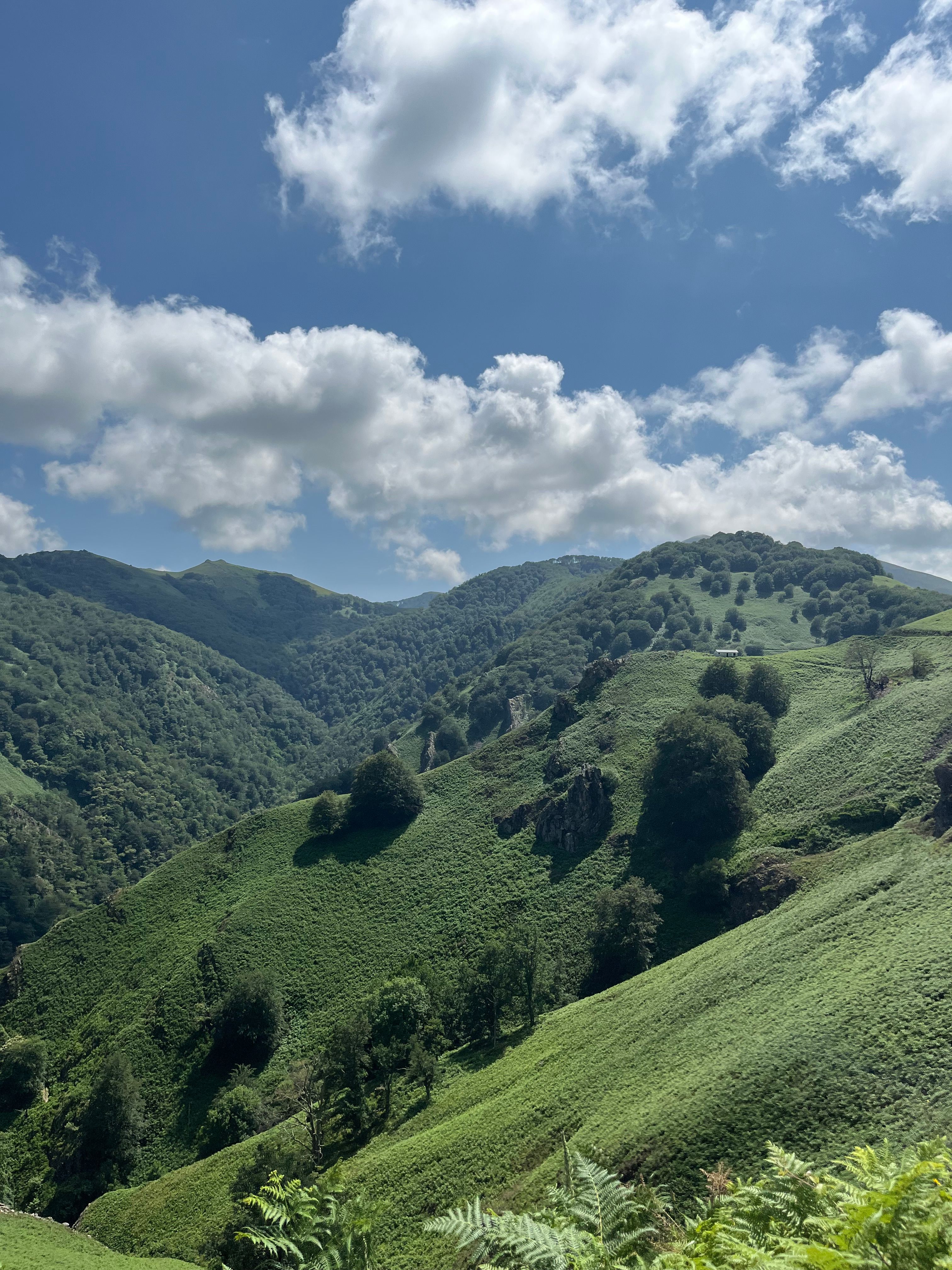 Route du col d'ispéguy avec belle vue