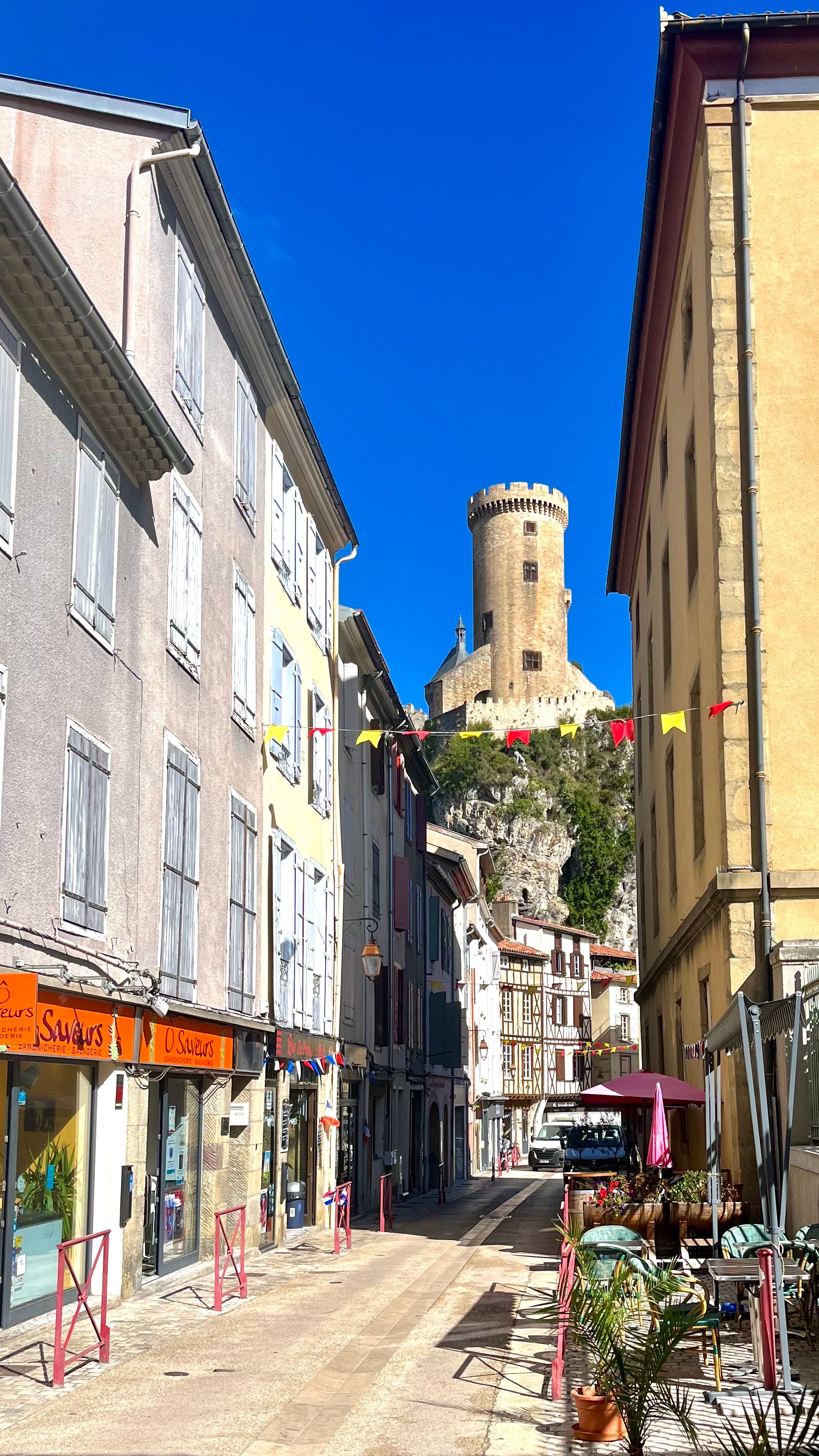 Une des tours du château de Foix