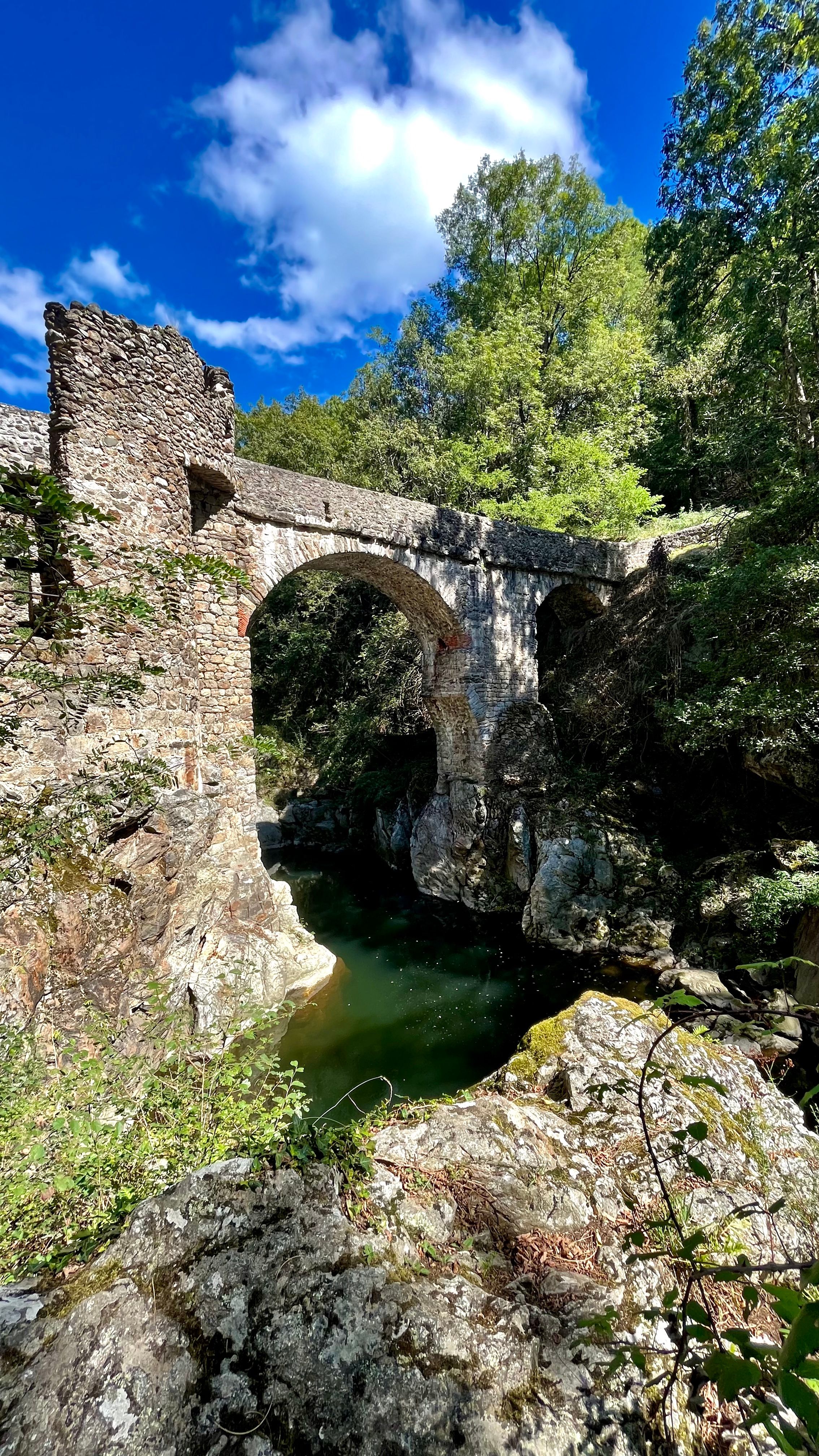 Le pont du Diable au dessus de l'Ariège