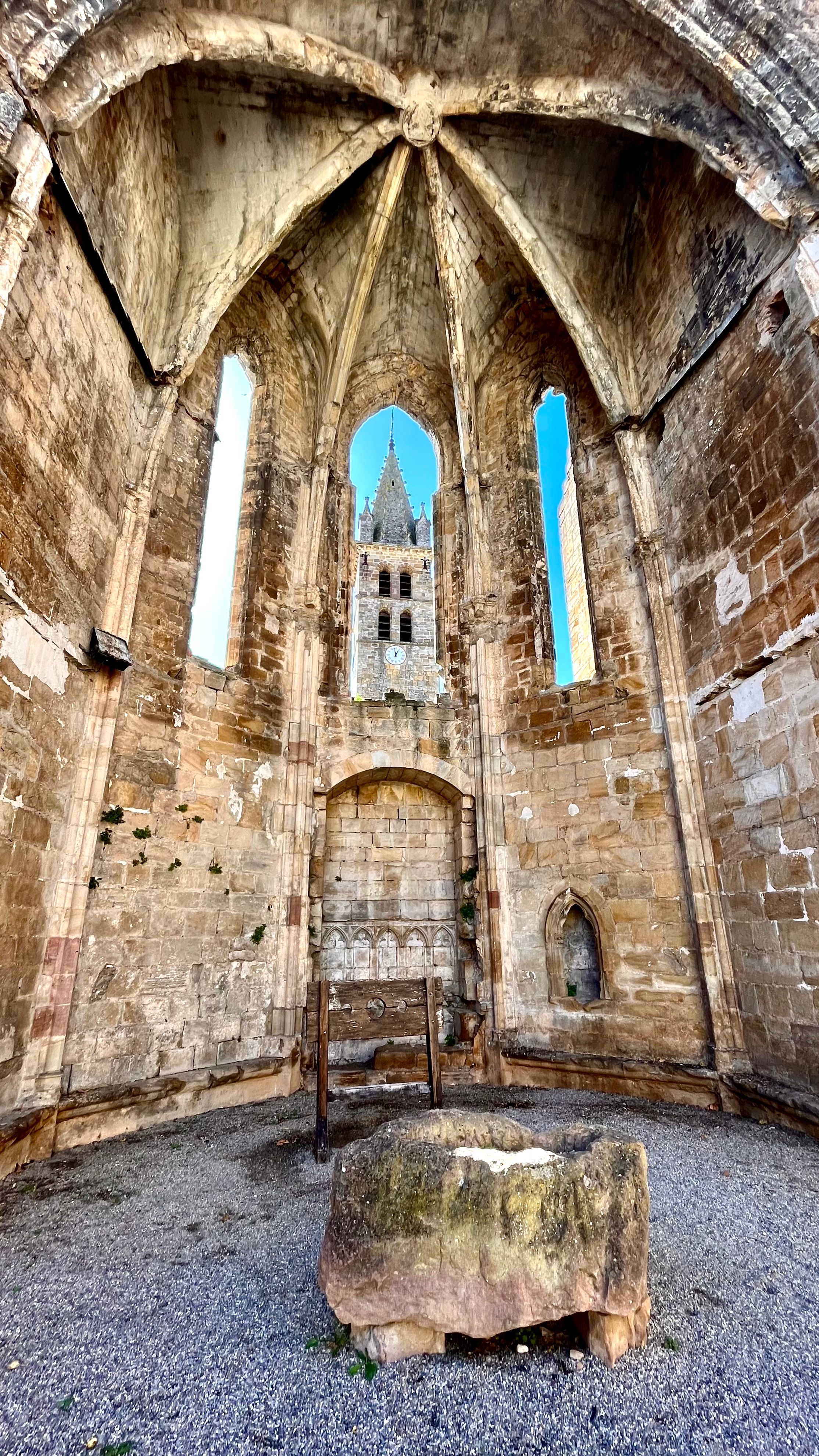 l'abbaye d'Alet et l'église au fond