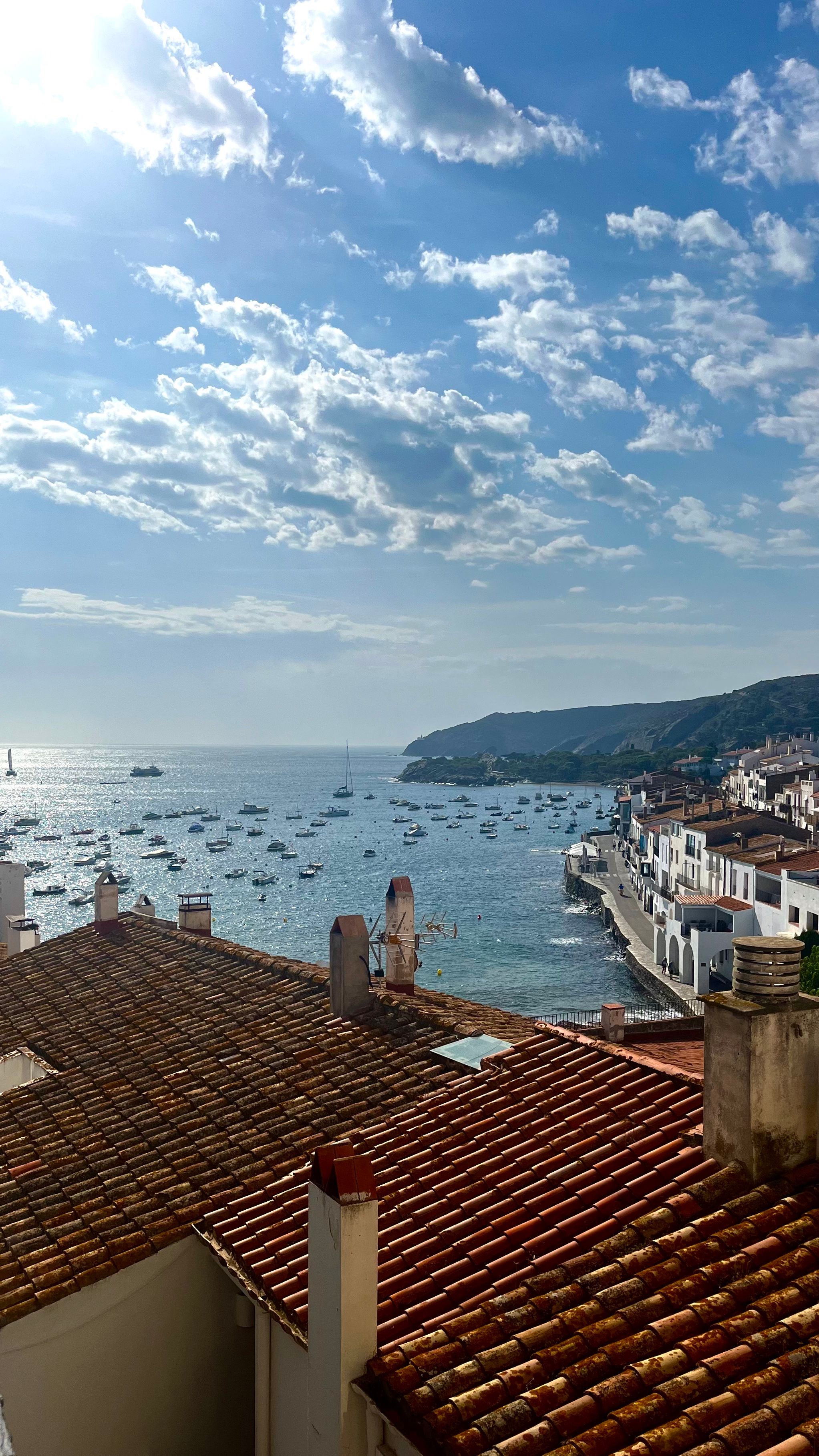 Vue du port de Cadaqués depuis le haut de l'église Santa Maria