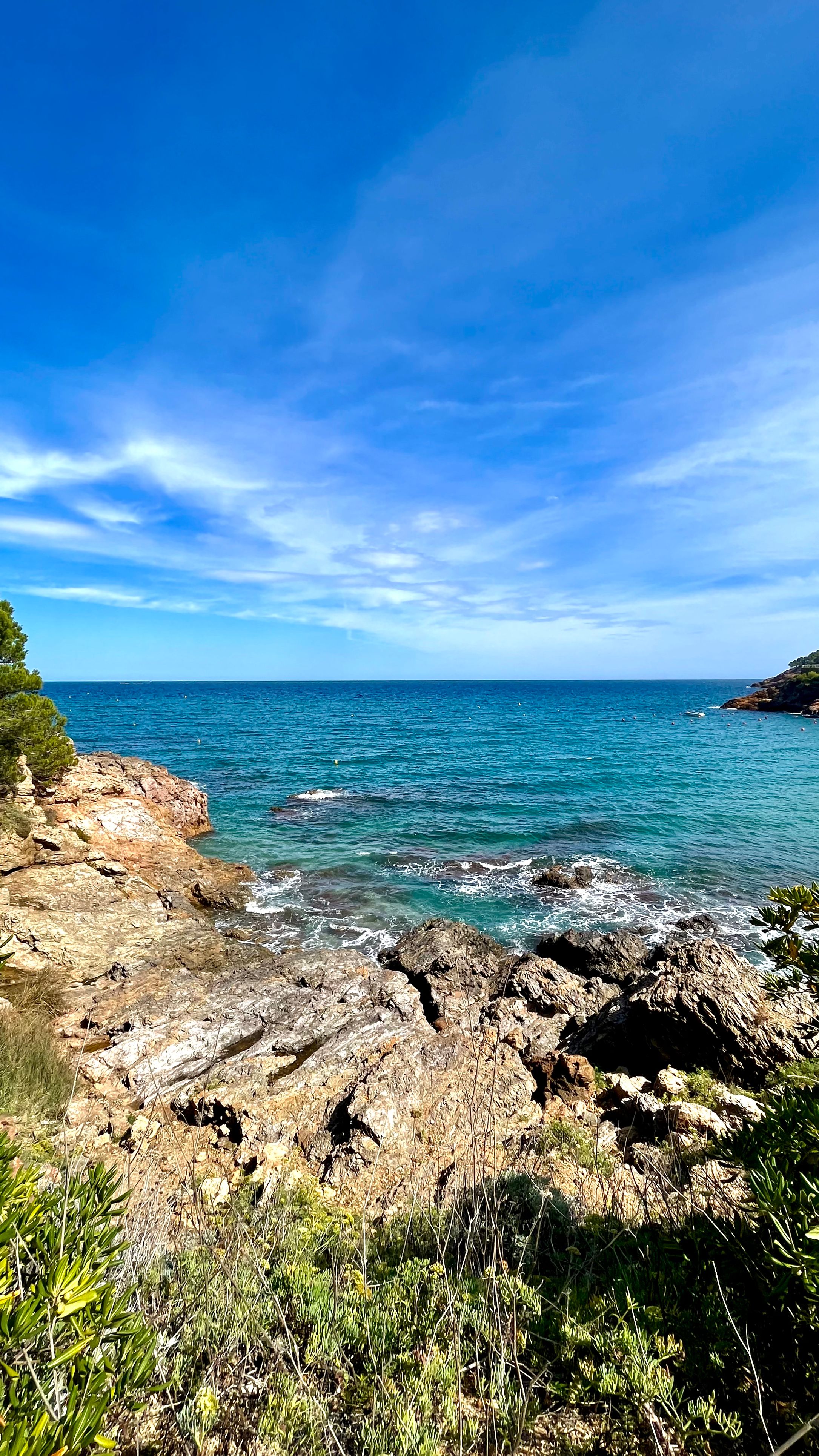 Une crique près de la plage de Sa Riera sur la Costa Brava