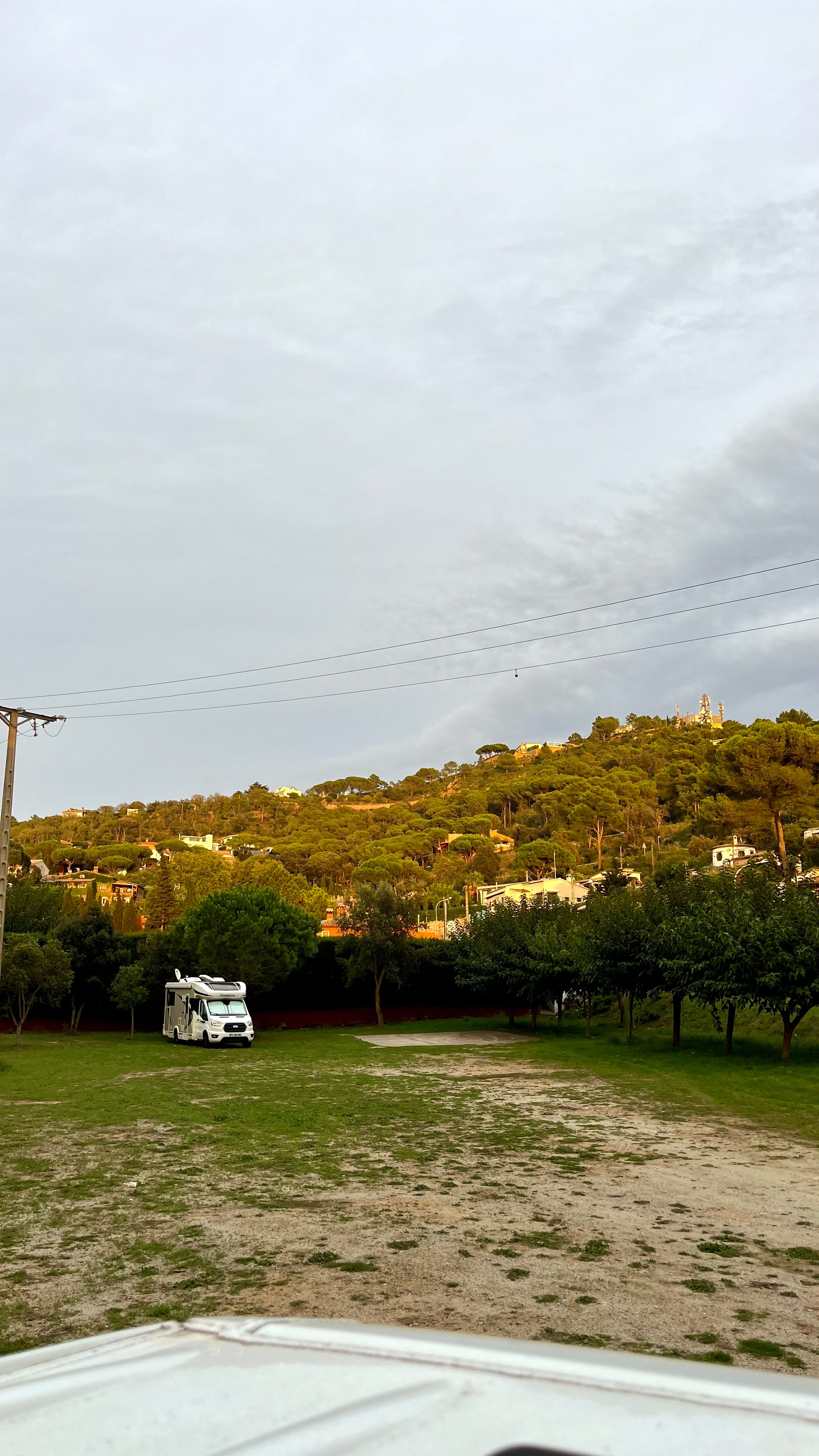 Aire de repos pour camping car à Begur en Espagne