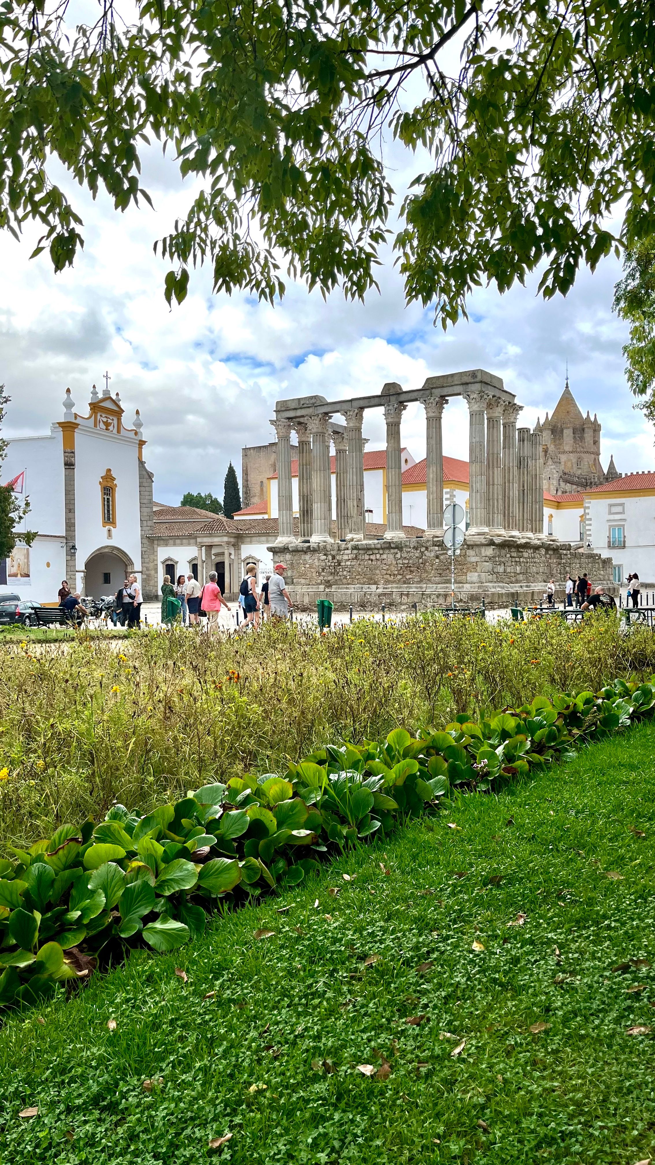 Temple de Diane à Evora dans le centre du Portugal