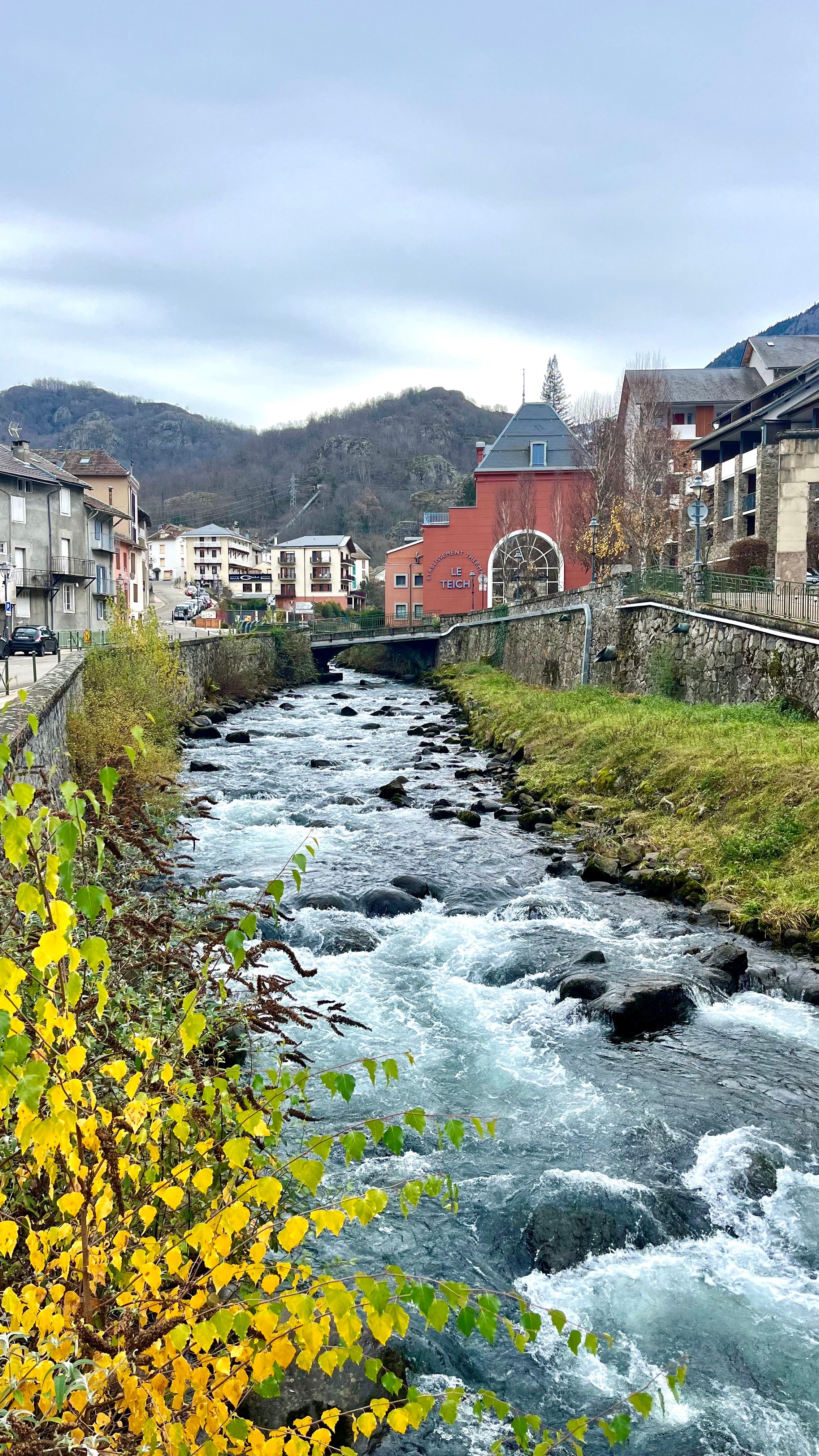 La rivière à Ax-les-Thermes