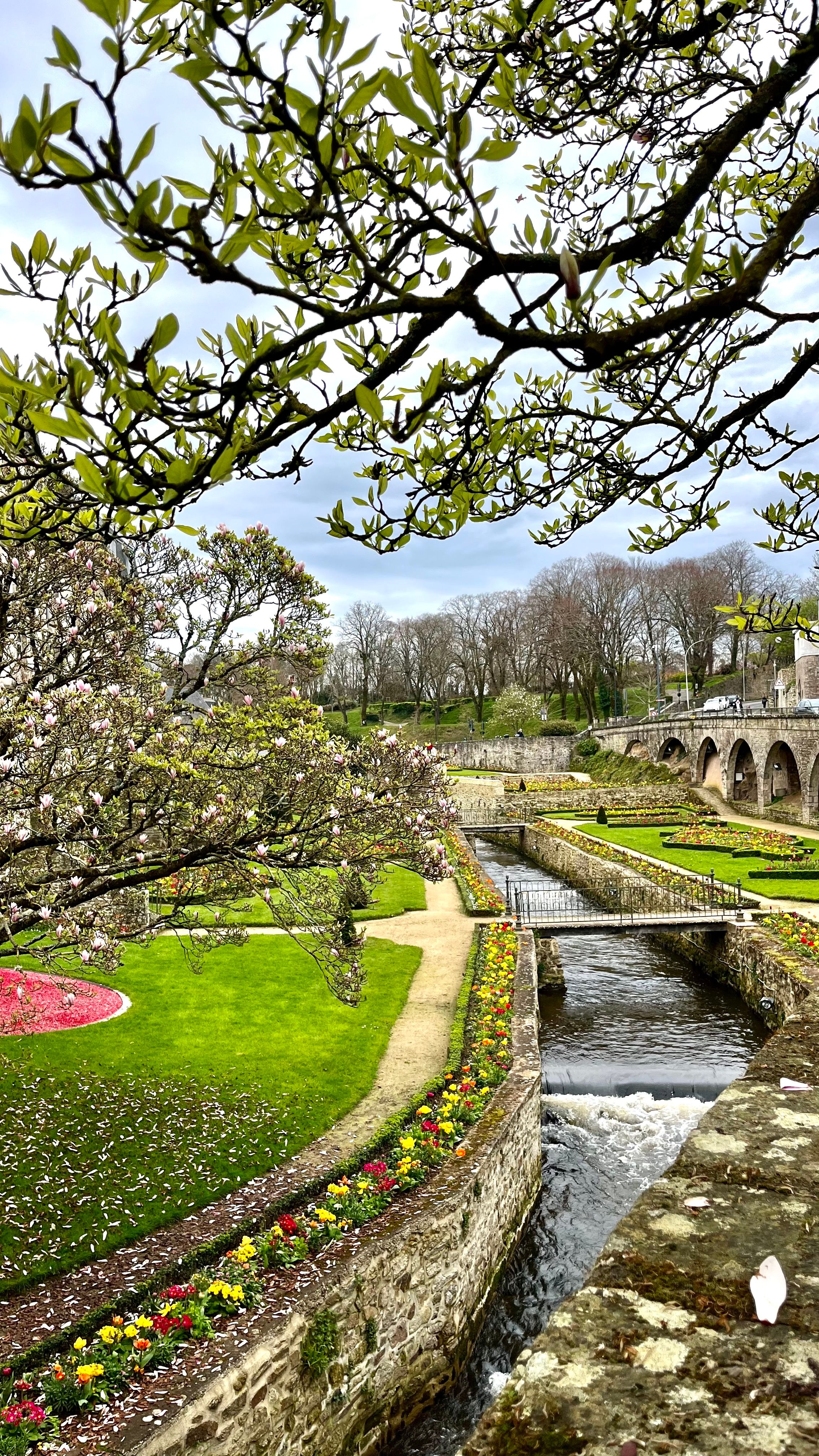 Le jardin des remparts à Vannes en Bretagne