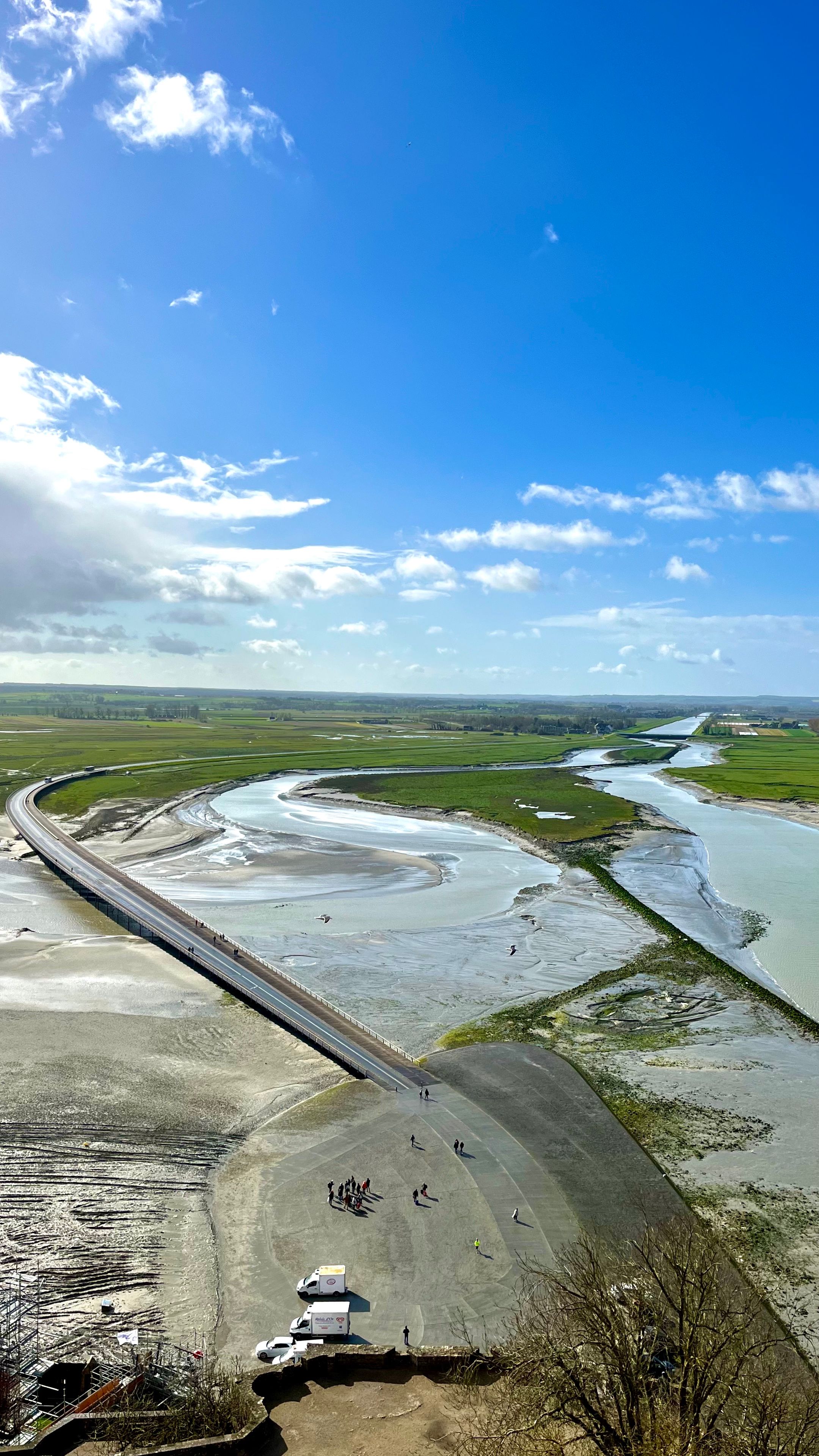 Vue sur le baie du Mont St Michel