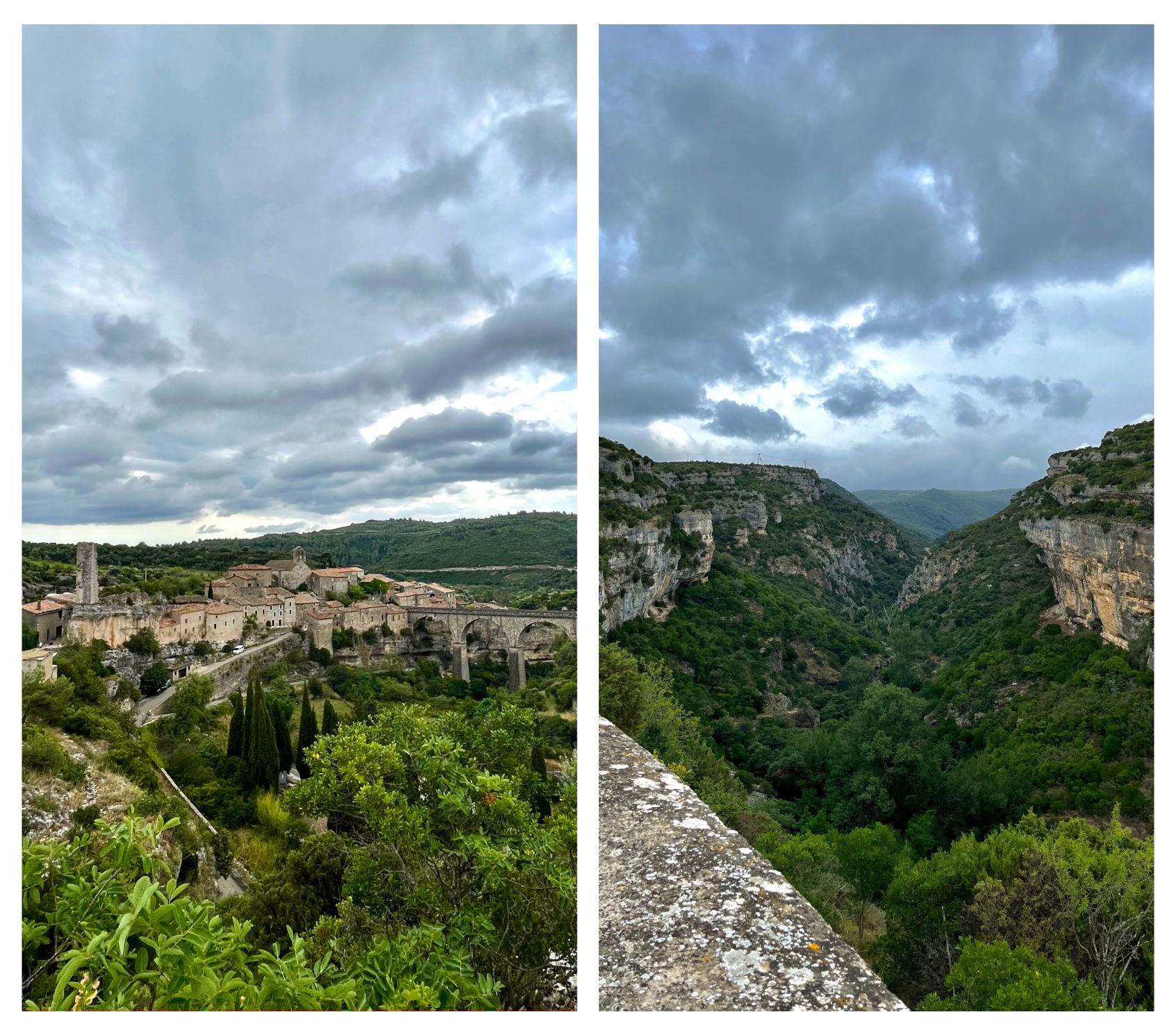 Le village de Minerve et ses gorges